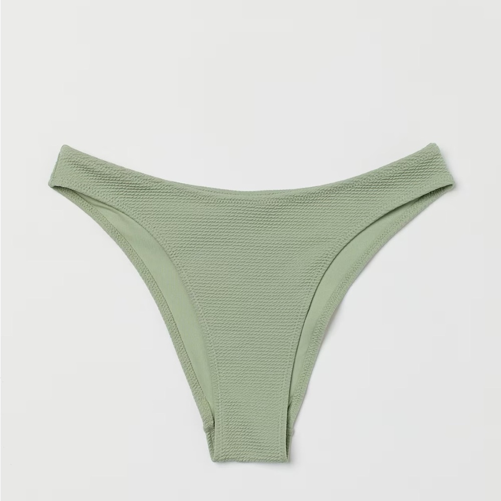 BNWT H&M Green High-Cut Bikini Bottom.